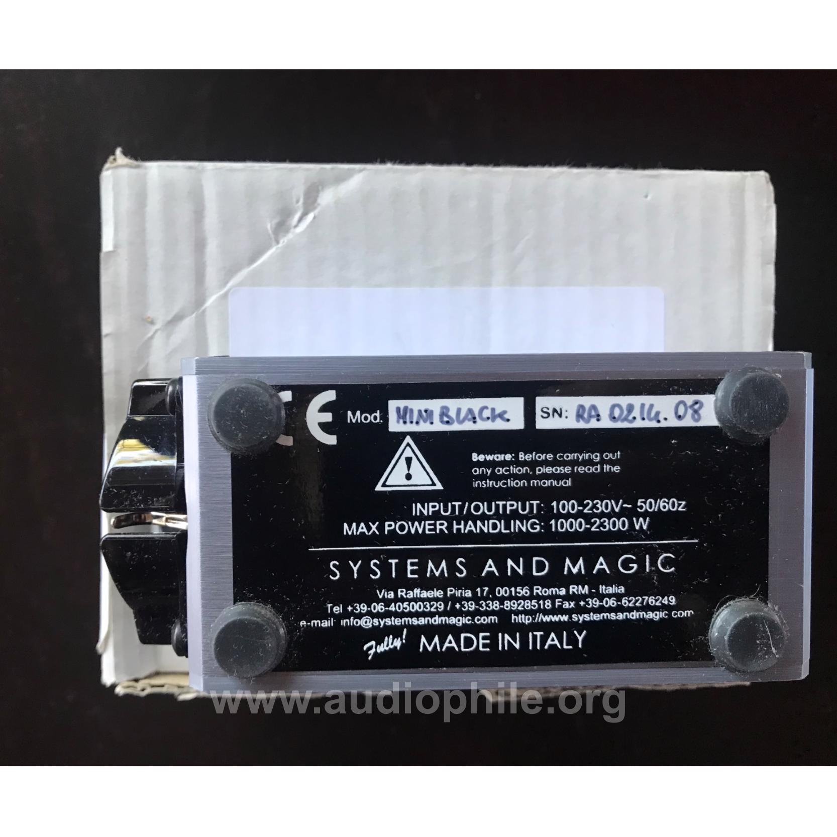  systems and magic mini black noise  audio power filter .