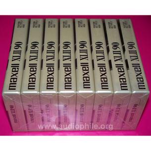 Maxell xl ii 90... hiç kullanılmamış, sıfır boş kaset, 8 adet