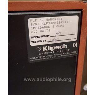 Klipsch klf-30 kule tipi hoparlör vintage 200 watts