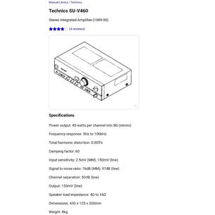 Technics su-v460 (made in japan)